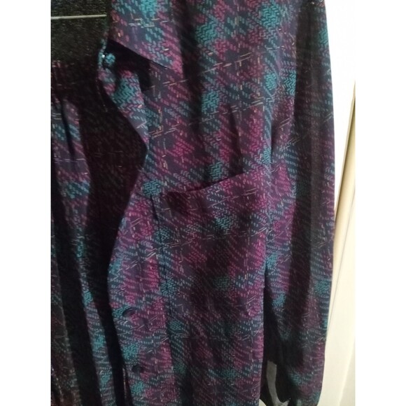 Alfred Dunner Blouse & Skirt Set Women’s 12 Plaid Button Front - Picture 10 of 11